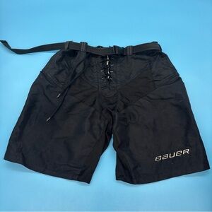 Bauer Black Athletic Shorts Lightweight Drawstring